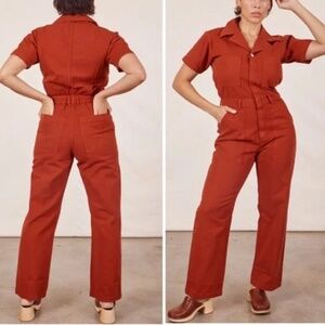 Big Bud Press Short Sleeve Jumpsuit Paprika Unisex Size Medium